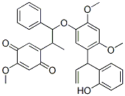 2-[2-[5-[1-(2-Hydroxyphenyl)-2-propenyl]-2,4-dimethoxyphenoxy]-1-methyl-2-phenylethyl]-5-methoxy-2,5-cyclohexadiene-1,4-dione CAS#: 81474-74-0