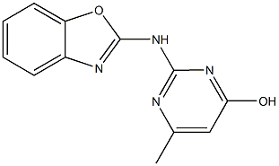 2-(2-Benzoxazolylamino)-6-methylpyrimidin-4(3H)-one CAS#: 86328-33-8