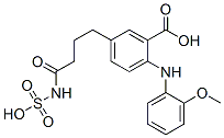 2-[(2-Methoxyphenyl)amino]-5-[4-oxo-4-(sulfoamino)butyl]benzoic acid CAS#: 85287-32-7