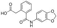 2-(2-(N-BENZO[3,4-D]1,3-DIOXOLEN-5-YLCARBAMOYL)PHENYL)ACETIC ACID CAS#: 811841-53-9