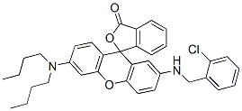 2'-(2-chlorobenzylamino)-6'-(dibutylamino)spiro[isobenzofuran-1(3H)-9'[9H]-xanthene]-3-one CAS#: 85223-11-6