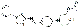 [2-[(2-hydroxyethyl)[4-[(5-phenyl-1,3,4-thiadiazol-2-yl)azo]phenyl]amino]ethyl] acetate CAS#: 85392-19-4