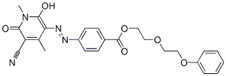 2-(2-phenoxyethoxy)ethyl 4-[(5-cyano-1,6-dihydro-2-hydroxy-1,4-dimethyl-6-oxopyridin-3-yl)azo]benzoate CAS#: 88938-35-6