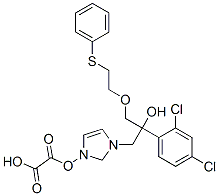 2-(2,4-dichlorophenyl)-1-imidazol-1-yl-3-(2-phenylsulfanylethoxy)propa n-2-ol, oxalic acid CAS#: 83337-92-2