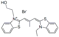 2-[3-(3-ethyl-3H-benzothiazol-2-ylidene)-2-methylprop-1-enyl]-3-(2-hydroxyethyl)benzothiazolium bromide CAS#: 84434-66-2