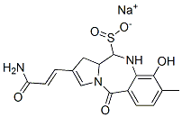 2-(3-Amino-3-oxo-1-propenyl)-5,10,11,11a-tetrahydro-9-hydroxy-8-methyl-5-oxo-1H-pyrrolo[2,1-c][1,4]benzodiazepine-11-sulfinic acid sodium salt CAS#: 87037-81-8