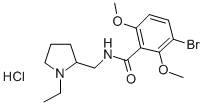 2-((3-Bromo-2,6-dimethoxybenzamido)methyl)-1-ethylpyrrolidine hydrochl oride CAS#: 82935-24-8