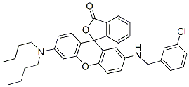 2'-(3-chlorobenzylamino)-6'-(dibutylamino)spiro[isobenzofuran-1(3H)-9'[9H]-xanthene]-3-one CAS#: 85223-16-1