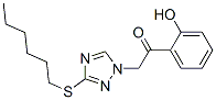 2-[3-(hexylthio)-1H-1,2,4-triazol-1-yl]-1-(2-hydroxyphenyl)ethan-1-one CAS#: 83783-55-5