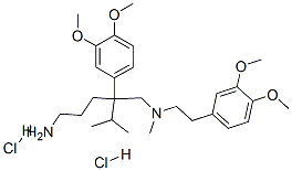 2-(3,4-dimethoxyphenyl)-N-[2-(3,4-dimethoxyphenyl)ethyl]-N-methyl-2-pr opan-2-yl-pentane-1,5-diamine dihydrochloride CAS#: 86656-07-7