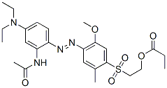 2-[[4-[[2-acetamido-4-(diethylamino)phenyl]azo]-5-methoxy-2-methylphenyl]sulphonyl]ethyl propionate CAS#: 85455-45-4