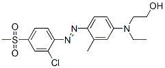 2-[[4-[[2-chloro-4-(methylsulphonyl)phenyl]azo]-3-methylphenyl]ethylamino]ethanol CAS#: 84560-05-4