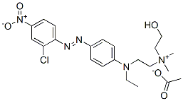 [2-[[4-[(2-chloro-4-nitrophenyl)azo]phenyl]ethylamino]ethyl](2-hydroxyethyl)dimethylammonium acetate CAS#: 85030-24-6