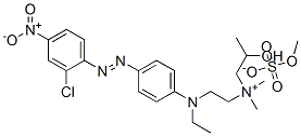 [2-[[4-[(2-chloro-4-nitrophenyl)azo]phenyl]ethylamino]ethyl](2-hydroxypropyl)dimethylammonium methyl sulphate CAS#: 85187-97-9