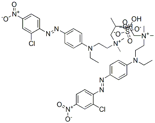 [2-[[4-[(2-chloro-4-nitrophenyl)azo]phenyl]ethylamino]ethyl](2-hydroxypropyl)dimethylammonium sulphate CAS#: 85187-96-8