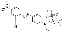 [2-[[4-[(2-cyano-4-nitrophenyl)azo]-3-methylphenyl]ethylamino]ethyl]trimethylammonium hydrogen sulphate CAS#: 83968-95-0
