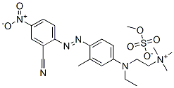 [2-[[4-[(2-cyano-4-nitrophenyl)azo]-3-methylphenyl]ethylamino]ethyl]trimethylammonium methyl sulphate CAS#: 83968-94-9