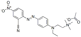 [2-[[4-[(2-cyano-4-nitrophenyl)azo]phenyl]ethylamino]ethyl]trimethylammonium acetate CAS#: 85187-90-2