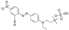 [2-[[4-[(2-cyano-4-nitrophenyl)azo]phenyl]ethylamino]ethyl]trimethylammonium hydrogen sulphate CAS#: 83968-99-4