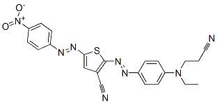 2-[[4-[(2-cyanoethyl)ethylamino]phenyl]azo]-5-[(4-nitrophenyl)azo]thiophene-3-carbonitrile CAS#: 87606-56-2