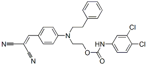 2-[[4-(2,2-dicyanovinyl)phenyl](2-phenylethyl)amino]ethyl (3,4-dichlorophenyl)carbamate CAS#: 85223-05-8
