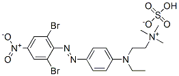 [2-[[4-[(2,6-dibromo-4-nitrophenyl)azo]phenyl]ethylamino]ethyl]trimethylammonium hydrogen sulphate CAS#: 83969-16-8
