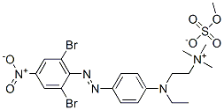 [2-[[4-[(2,6-dibromo-4-nitrophenyl)azo]phenyl]ethylamino]ethyl]trimethylammonium methyl sulphate CAS#: 85187-91-3