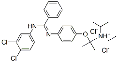 2-[4-[[(3,4-dichlorophenyl)amino]-phenyl-methylidene]azaniumylphenoxy] ethyl-dipropan-2-yl-azanium dichloride CAS#: 80785-16-6
