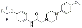 2-[4-(4-METHOXYPHENYL)PIPERAZINO]-N-[4-(TRIFLUOROMETHOXY)PHENYL]ACETAMIDE CAS#: 801228-31-9