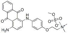 [2-[4-[(4-amino-9,10-dihydro-9,10-dioxo-1-anthryl)amino]phenoxy]ethyl]trimethylammonium methyl sulphate CAS#: 84030-03-5