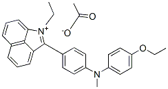 2-[4-[(4-ethoxyphenyl)methylamino]phenyl]-1-ethylbenz[cd]indolium acetate CAS#: 85187-78-6