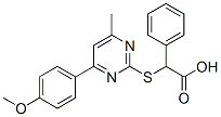 2-[4-(4-methoxyphenyl)-6-methyl-pyrimidin-2-yl]sulfanyl-2-phenyl-aceti c acid CAS#: 87125-99-3