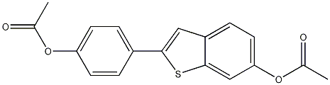 2-[4-(Acetyloxy)phenyl]benzo[b]thiophene-6-ol acetate CAS#: 84449-63-8