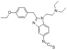 2-[(4-ETHOXYPHENYL)METHYL]-N,N-DIETHYL-5-ISOTHIOCYANO-1H-BENZIMIDAZOLE-1-ETHANAMINE CAS#: 85951-65-1
