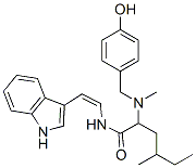 2-[[(4-Hydroxyphenyl)methyl]methylamino]-N-[2-(1H-indol-3-yl)ethenyl]-4-methylhexanamide CAS#: 87168-33-0