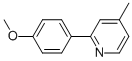 2-(4-METHOXY-PHENYL)-4-METHYL-PYRIDINE CAS#: 80636-01-7