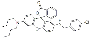 2'-(4-chlorobenzylamino)-6'-(dibutylamino)spiro[isobenzofuran-1(3H)-9'[9H]-xanthene]-3-one CAS#: 85223-19-4