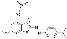 2-[[4-(dimethylamino)phenyl]azo]-6-methoxy-3-methylbenzothiazolium acetate CAS#: 83968-82-5