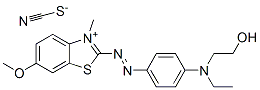 2-[[4-[ethyl(2-hydroxyethyl)amino]phenyl]azo]-6-methoxy-3-methylbenzothiazolium thiocyanate CAS#: 84051-88-7