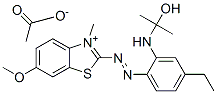 2-[[4-[ethyl(2-hydroxyisopropyl)amino]phenyl]azo]-6-methoxy-3-methylbenzothiazolium acetate CAS#: 82281-90-1