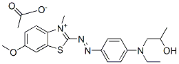 2-[[4-[ethyl(2-hydroxypropyl)amino]phenyl]azo]-6-methoxy-3-methylbenzothiazolium acetate CAS#: 82281-92-3