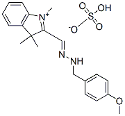 2-[[(4-methoxyphenyl)methylhydrazono]methyl]-1,3,3-trimethyl-3H-indolium hydrogen sulphate CAS#: 83949-62-6