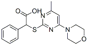 2-(4-methyl-6-morpholin-4-yl-pyrimidin-2-yl)sulfanyl-2-phenyl-acetic a cid CAS#: 87125-97-1