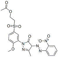 2-[5-[[2-(acetoxy)ethyl]sulphonyl]-2-methoxyphenyl]-2,4-dihydro-5-methyl-4-[(2-nitrophenyl)azo]-3H-pyrazol-3-one CAS#: 84100-10-7