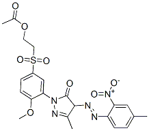 2-[5-[[2-(acetoxy)ethyl]sulphonyl]-2-methoxyphenyl]-2,4-dihydro-5-methyl-4-[(4-methyl-2-nitrophenyl)azo]-3H-pyrazol-3-one CAS#: 85750-10-3