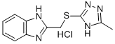 2-(((5-Methyl-4H-1,2,4-triazol-3-yl)thio)methyl)benzimidazole hydrochl oride CAS#: 87236-35-9