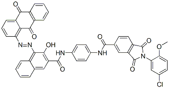 2-(5-chloro-2-methoxyphenyl)-N-[4-[[[4-[(9,10-dihydro-9,10-dioxo-1-anthryl)azo]-3-hydroxy-2-naphthyl]carbonyl]amino]phenyl]-2,3-dihydro-1,3-dioxo-1H-isoindole-5-carboxamide CAS#: 85223-07-0