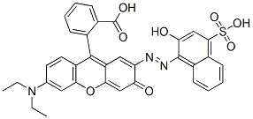 2-[6-(diethylamino)-2-[(2-hydroxy-4-sulpho-1-naphthyl)azo]-3-oxo(3H)-xanthen-9-yl]benzoic acid CAS#: 85153-21-5