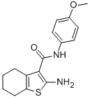2-AMINO-4,5,6,7-TETRAHYDRO-BENZO[B]THIOPHENE-3-CARBOXYLIC ACID (4-METHOXY-PHENYL)-AMIDE CAS#: 83822-33-7