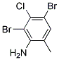 2-Amino-4-chloro-3,5-dibromotoluene CAS#: 89794-16-1